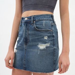 Aeropostale Denim High-Rise Skirt